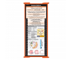 WhiteCoat Clipboard® Trifold - Orange Medical Edition